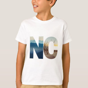 Camiseta Playa NC de Carolina del Norte para viajes de mont