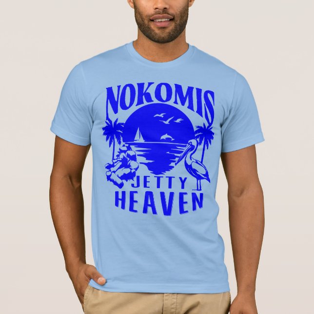 Camiseta Playa Nokomis Florida - Jetty Heaven (Anverso)