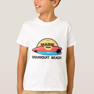 Camiseta Playa Ogunquit Maine Surfboard Playa Surf