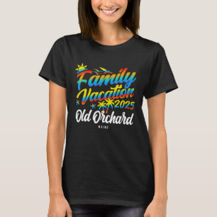 Camiseta Playa Old Orchard Maine Vacaciones Familiares Coin