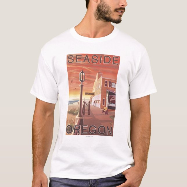 Camiseta Playa, opinión de OregonAquarium (Anverso)