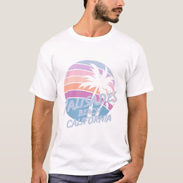 Camiseta Playa Palisades California (Anverso)