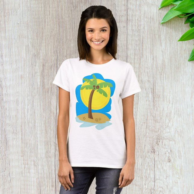 Camiseta Playa Palm Tree (Subido por el creador)