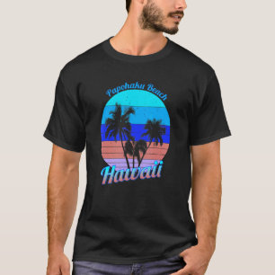 Camiseta Playa Papohaku Hawaii Retro Palm Trepical Va