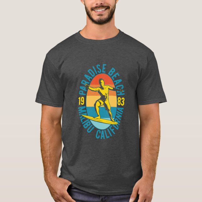 Camiseta playa paradisíaca (Anverso)