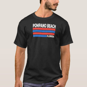 Camiseta Playa Pompano Florida Fl Keepsake Océano Atlántico