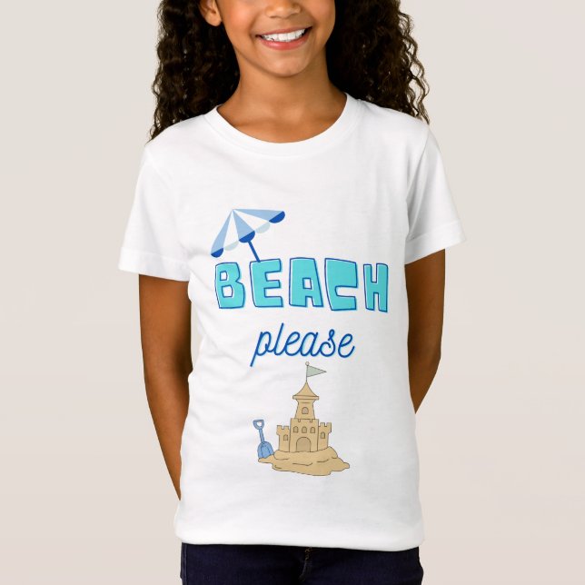 Camiseta playa por favor (Anverso)