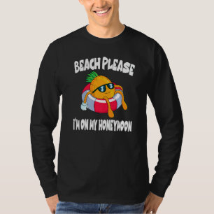 Camiseta Playa Por Favor Estoy De Luna De Miel Piña Fruta