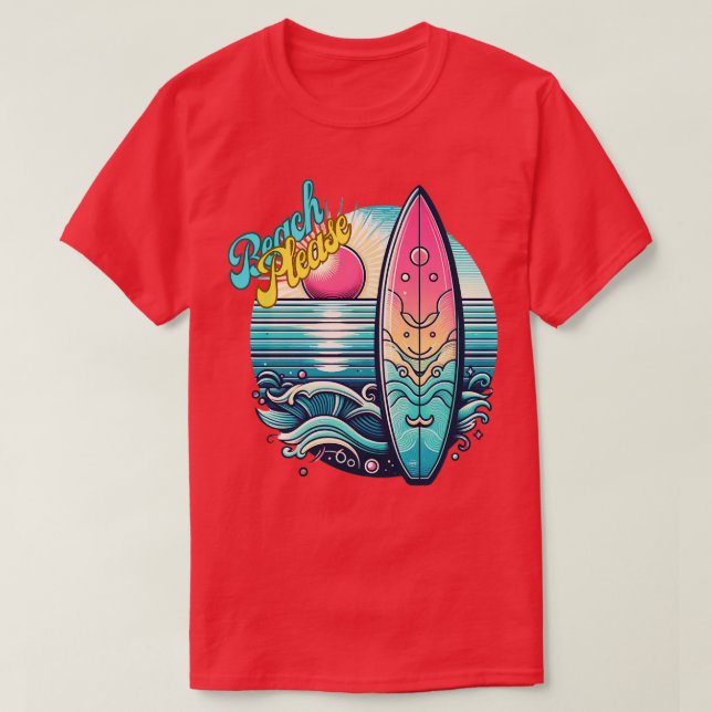 Camiseta playa por favor TShirt (Diseño del anverso)