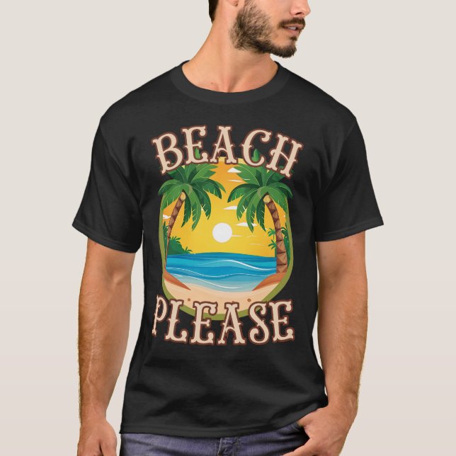 Camiseta PLAYA, POR FAVOR, verano (Anverso)