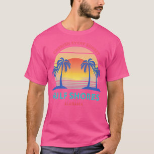 Camiseta Playa Retro Gulf Shores Que Aprecian Cada Atardece