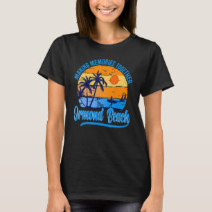 Camiseta Playa Retro Ormond Florida Palm Tree Beach Summer