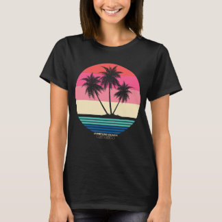 Camiseta Playa Retro Sunset Palmeras Junipero