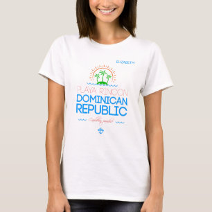 Camiseta Playa Rincón. República Dominicana. Mar Caribe