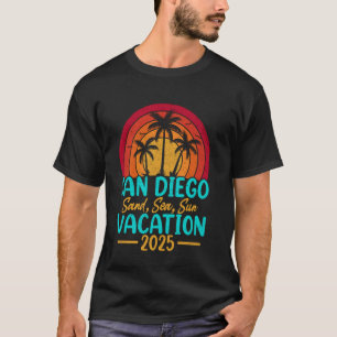Camiseta Playa San Diego California Arena Mar Sol Vacacione