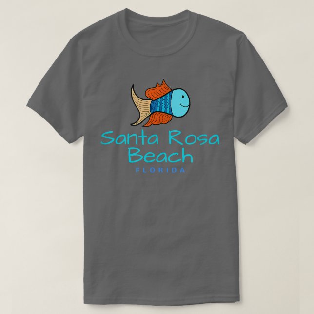 Camiseta Playa Santa Rosa , Fun Fish Florida Tee (Diseño del anverso)