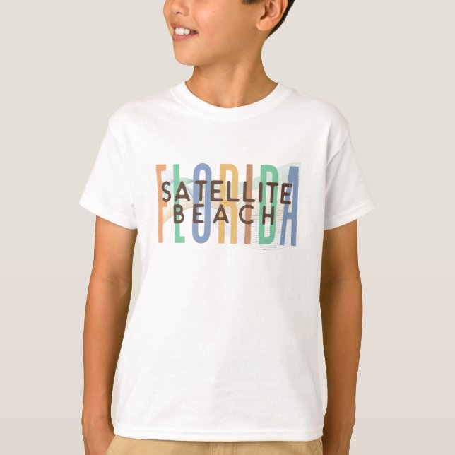 Camiseta Playa Satélite Florida (Olas de Arena) (Anverso)