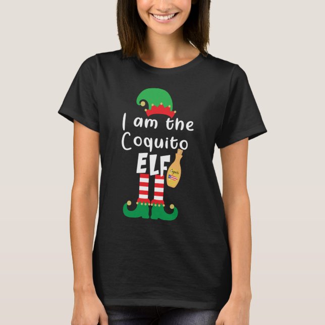 Camiseta Playa Serena Funny Christmas Coquito ELF Funny Pue (Anverso)