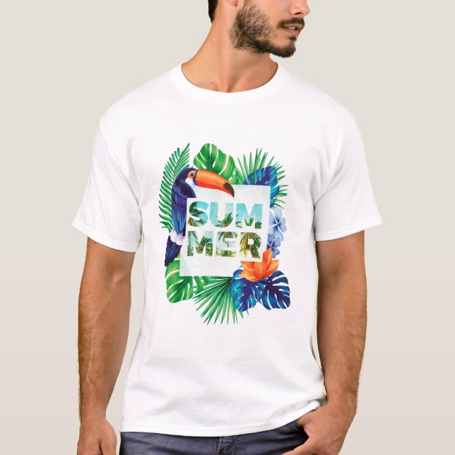 Camiseta Playa Shirt Palm Trees Playa Verano (Anverso)