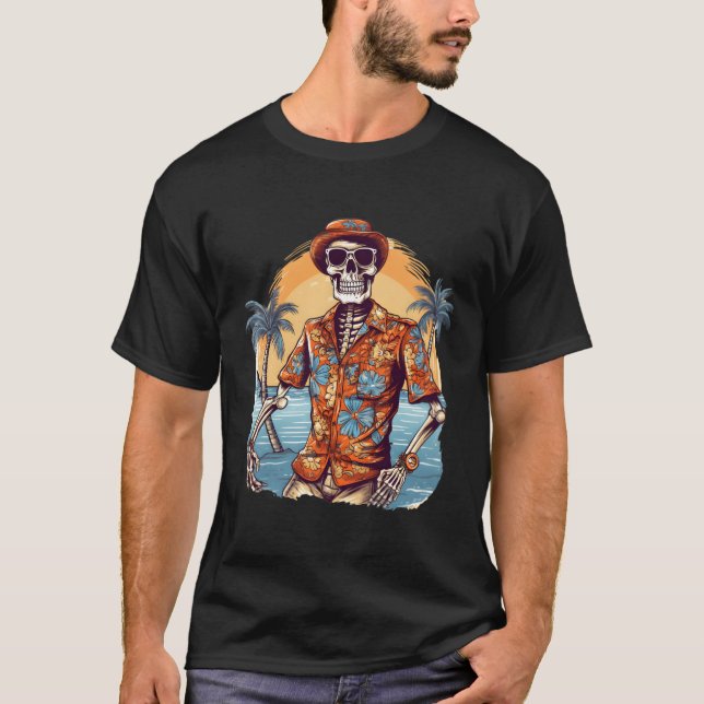 Camiseta Playa Skeleton (Anverso)