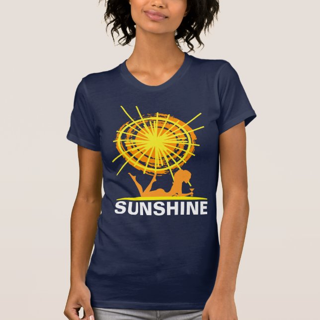 Camiseta Playa Sol divertido personalizable (Anverso)