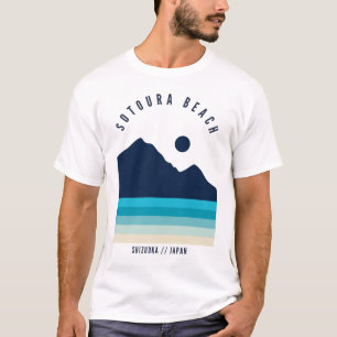 Camiseta Playa Sotoura Shizuoka Japón Retro Vintage