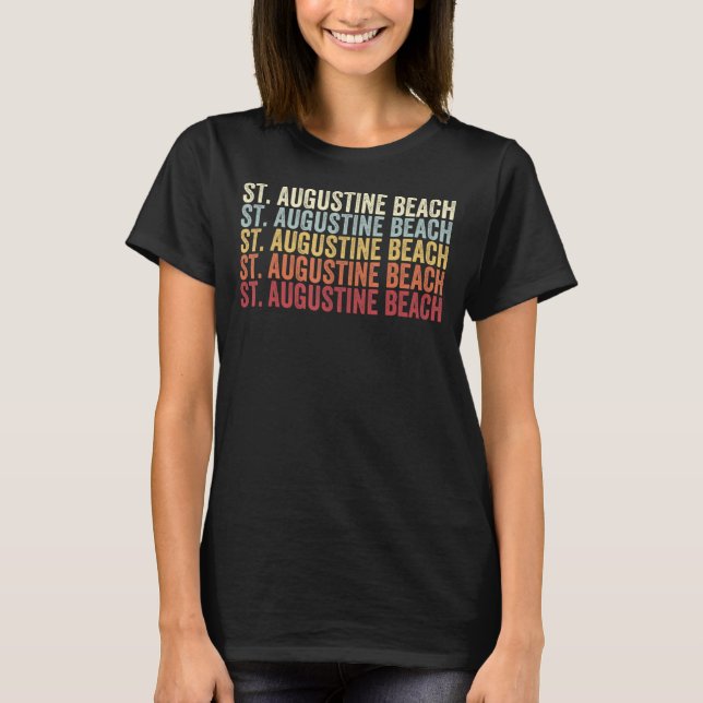 Camiseta Playa St. Augustine Florida St. Augustine Beach FL (Anverso)