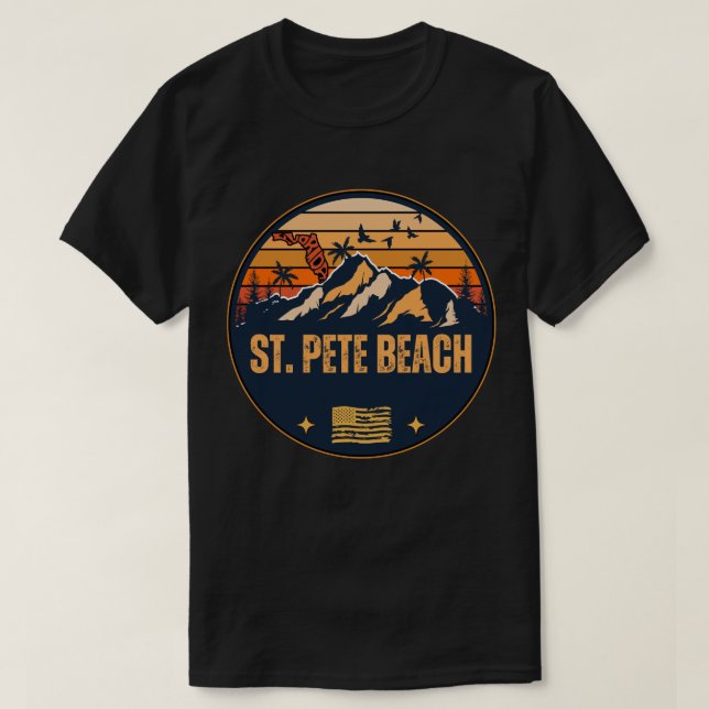 Camiseta Playa St. Pete, Florida  (Diseño del anverso)