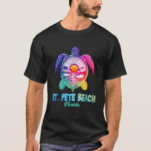 Camiseta Playa St Pete Tie Dye Tortuga Marina Vacaciones Fl