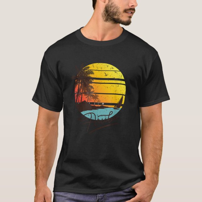 Camiseta Playa Tropical Aruba Retro (Anverso)