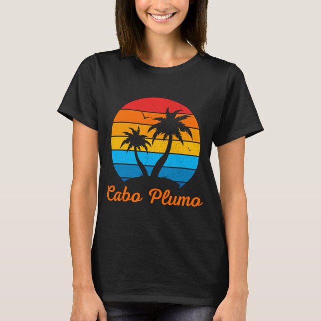 Camiseta Playa Tropical de Cabo Plumo Family Vacation (Anverso)