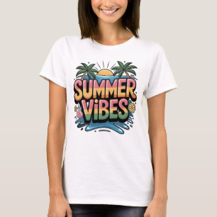 Camiseta Playa Tropical de Summer Vibes