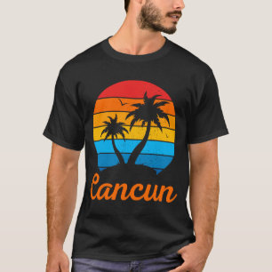 Camiseta Playa Tropical de Vacaciones Familiares de Cancún