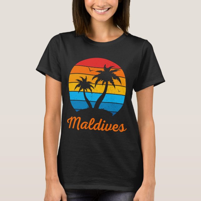 Camiseta Playa tropical de vacaciones para familias de Mald (Anverso)