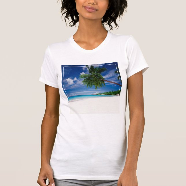 Camiseta Playa tropical el | Seychelles (Anverso)