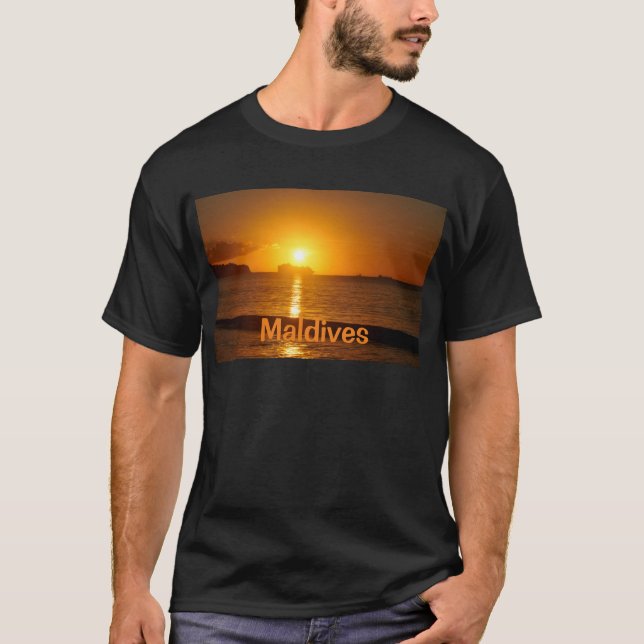 Camiseta Playa tropical en Maldivas (Anverso)