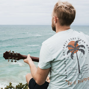 Camiseta Playa Tropical Palm Tree Vibes Sol Verano Retro