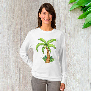 Camiseta Playa Tropical Palm Tree y Isla Vibes