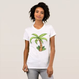 Camiseta Playa Tropical Palm Tree y Isla Vibes
