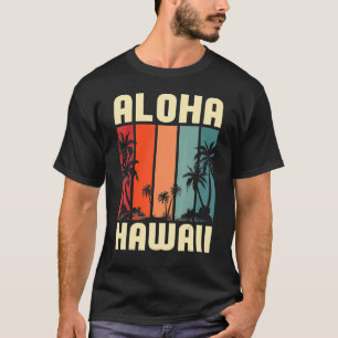 Camiseta Playa Tropical Palm Trees De Verano De Hawái Aloha