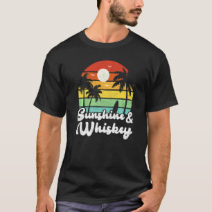 Camiseta Playa Tropical Retro Sunshine Y Whisky