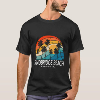 Camiseta Playa Tropical Sandbridge Beach Virginia Palm Tree