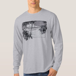 Camiseta Playa Tropical Vintage Palm Trees Tee