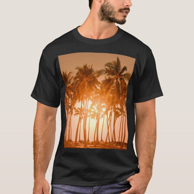 Camiseta Playa tropical: vista natural panorámica (Anverso)