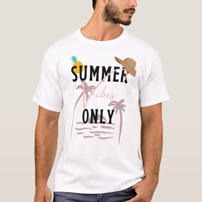 Camiseta Playa únicamente de Vibes de Verano (Anverso)