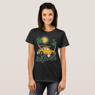 Camiseta playa vintage de verano en California