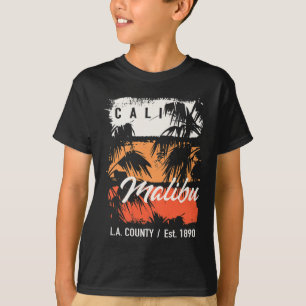 Camiseta Playa Vintage Malibu California Surf Cali Surfing 