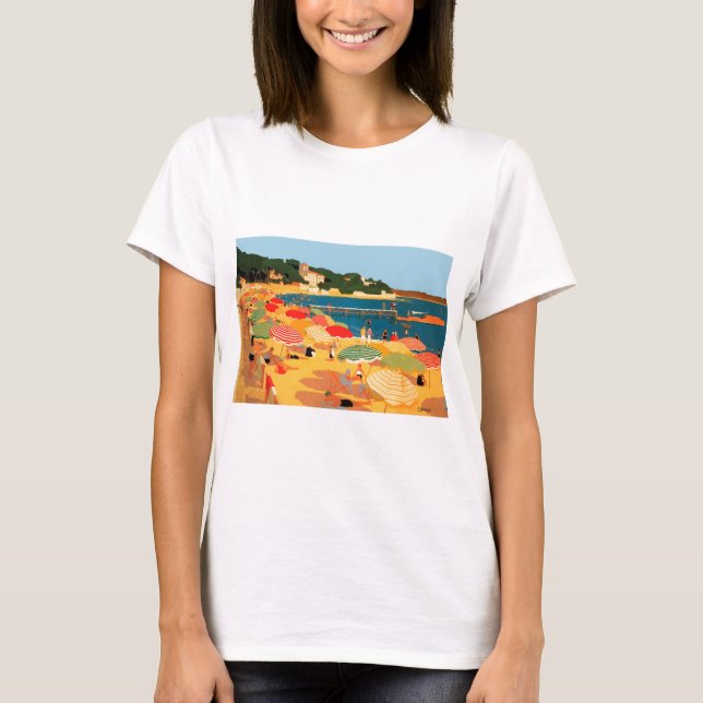 Camiseta Playa virgen de Riviera Francesa (Anverso)