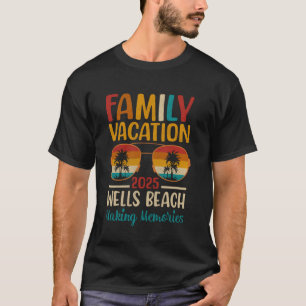 Camiseta Playa Wells Maine Vacaciones Familiares Coordinada