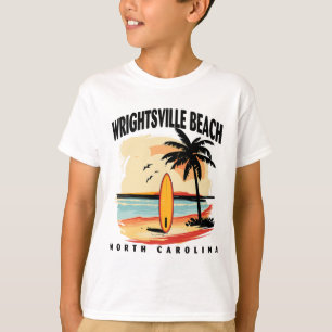 Camiseta Playa Wrightsville Carolina del Norte Surfboard Su